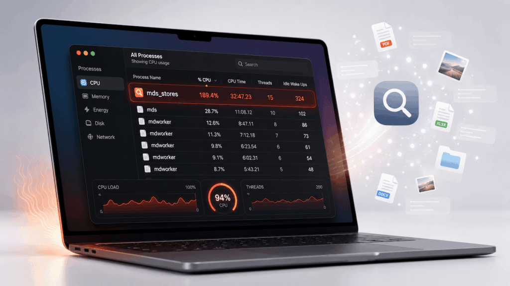 mds_stores CPU macos